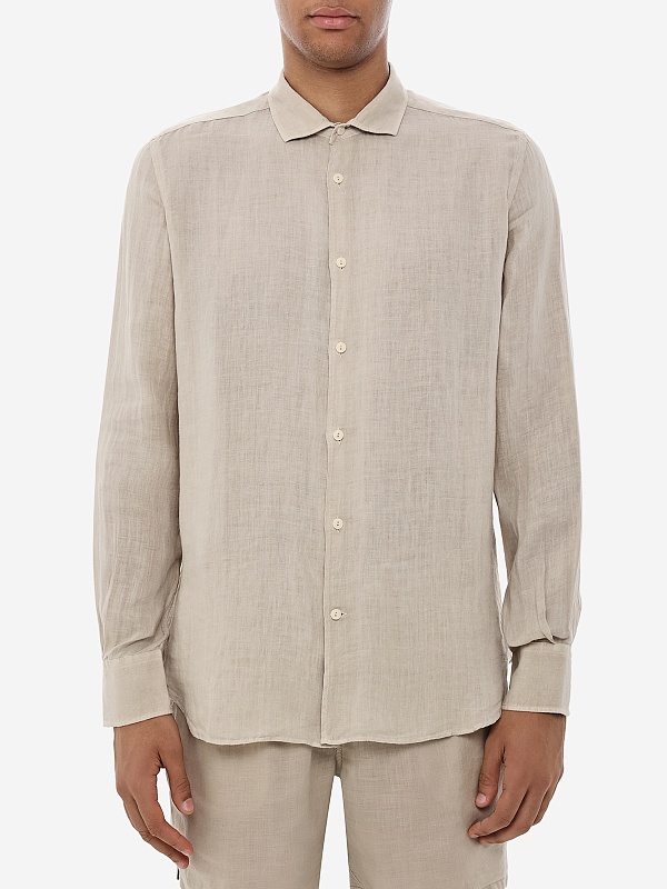 Рубашка муж MC2 Saint Barth PAMP001 00275H LINEN 11 BEIGE - 1