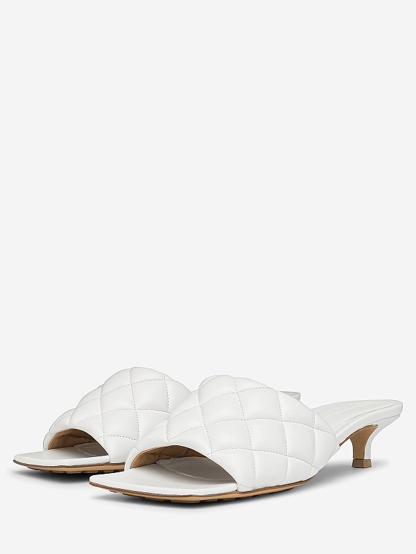 Мюли (каблук) жен Bottega Veneta 729764VBRR0 9122 WHITE - 3