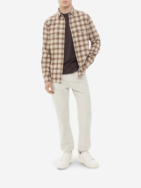 Рубашка муж Tom Ford HDS001-FMC102S24 ZKBRW COMBO BROWN - 2