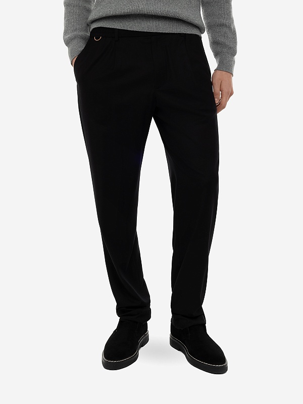 Брюки муж AGNONA AI23P_T706U7_Y_U1120 K09 BLACK - 3