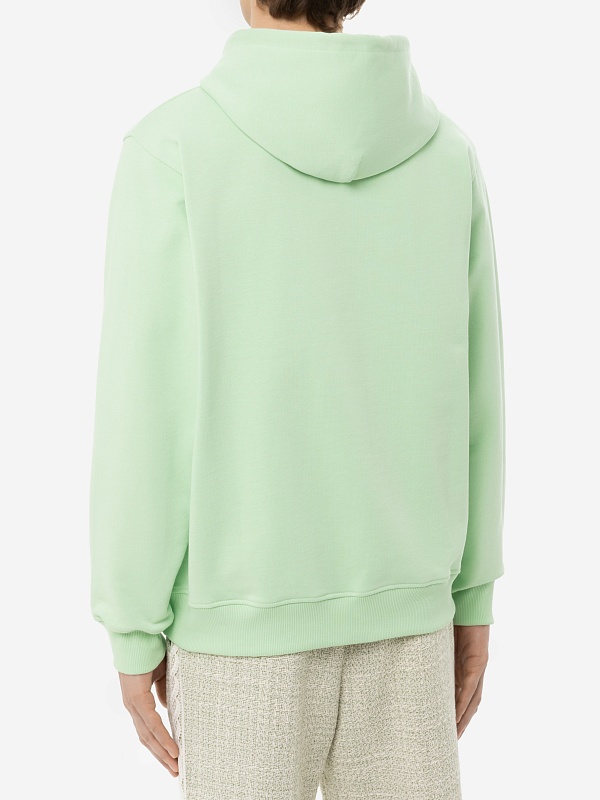 Худи муж Drôle de Monsieur G-HO161-CO127-LGN LIGHT GREEN - 3
