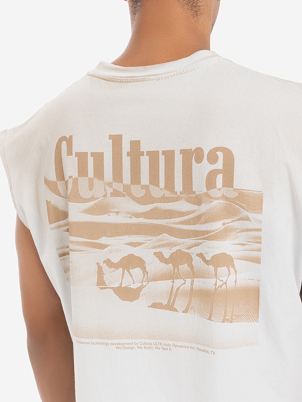 Майка муж CULTURA S25CULT_A012 DIRTY WHITE - 4