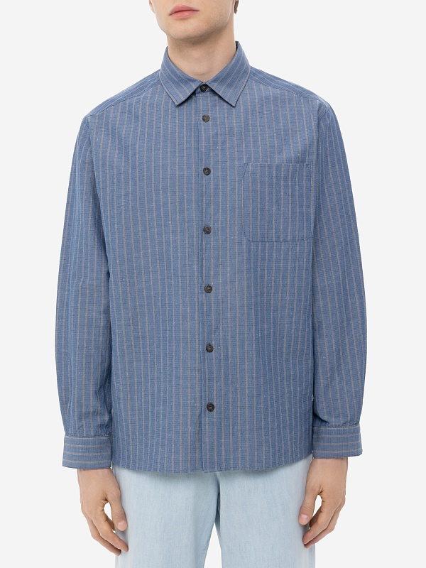 Рубашка муж A.P.C. COHFW-H12532 IAA BLUE - 3