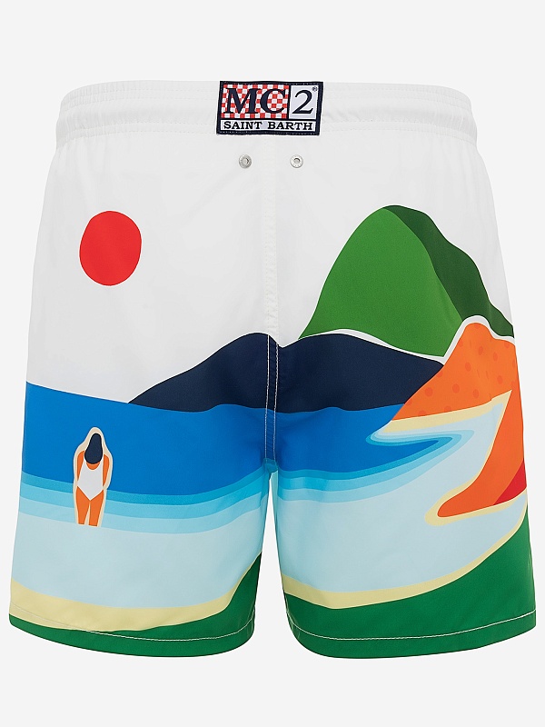 Плавки муж MC2 Saint Barth GUS0009 00437D SUNSET TRAVEL 01 EMB - 1