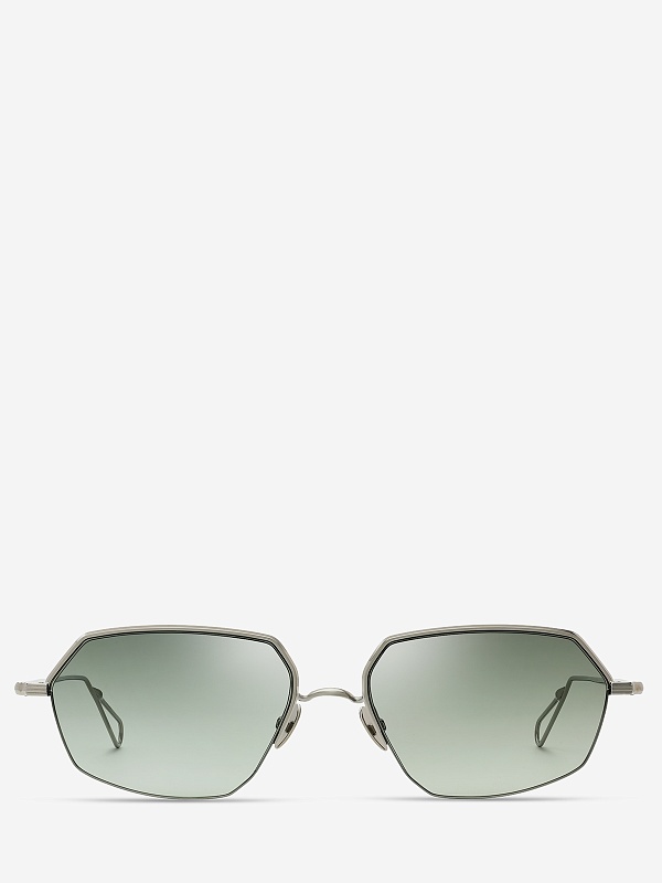 Солнцезащитные очки AHLEM Bagnolet Ruthenium/Green Gradient - Bevelled - LIMITED 57 17 157 - 1