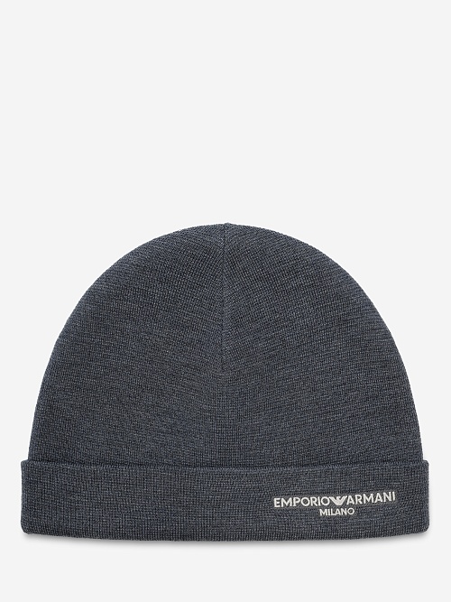 Шапка муж Emporio Armani EM002715 AF18241 O8019 MEDIUM GREY MELANGE - 0