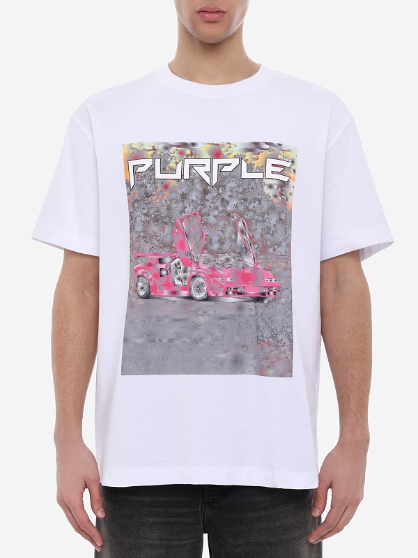 Футболка муж PURPLE P104-TBDS226 WHITE - 3