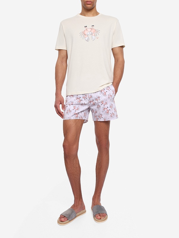 Футболка муж Emporio Armani EM000574 AF20447 F1059 CREAM PRINT CRAB - 1