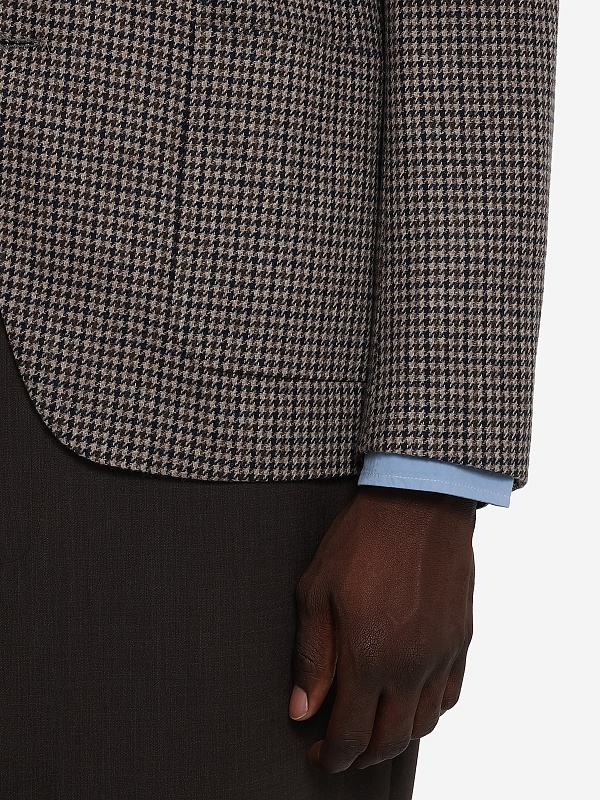 Пиджак муж Officine Generale W25MTLG401PRE ICDCOFF/BEIG/DKNAVY - 3