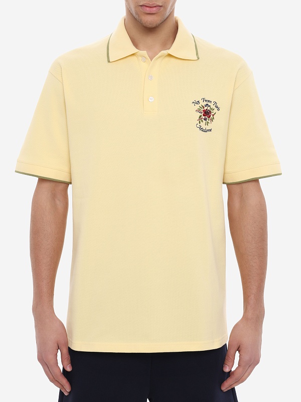 Поло муж Drôle de Monsieur J-PL161-CO264-LYL LIGHT YELLOW - 3