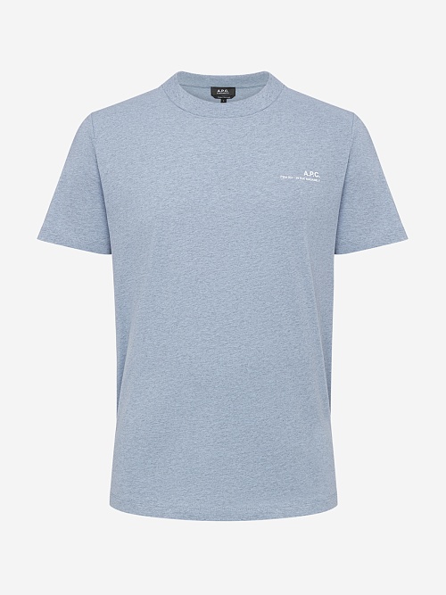 Футболка муж A.P.C. COHBO-M26421 BLEU CLAIR/ECRU - 0