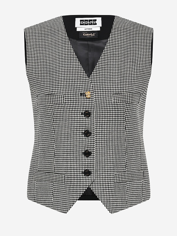 Жилет жен EENK EEB-1P350-VT01-BI Black/Cream - 5