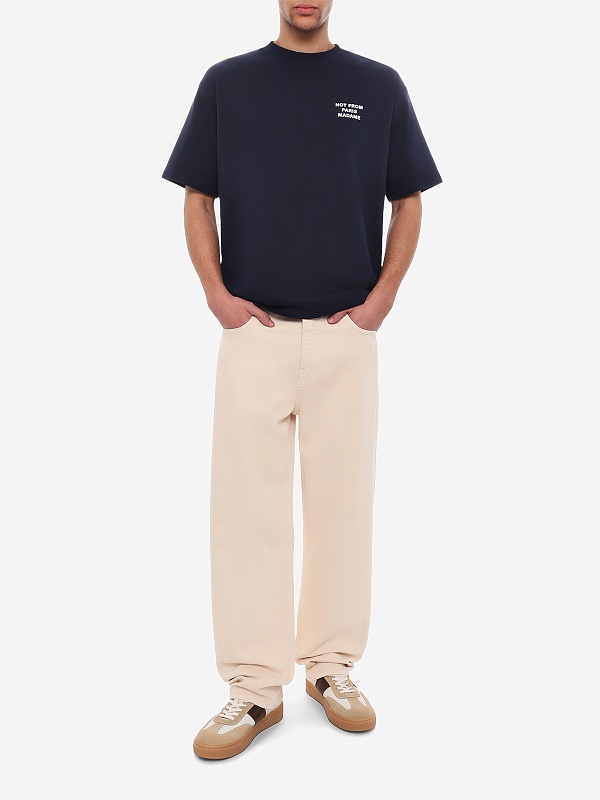 Футболка муж Drôle de Monsieur PERM-TS203-CO002-NY NAVY - 1