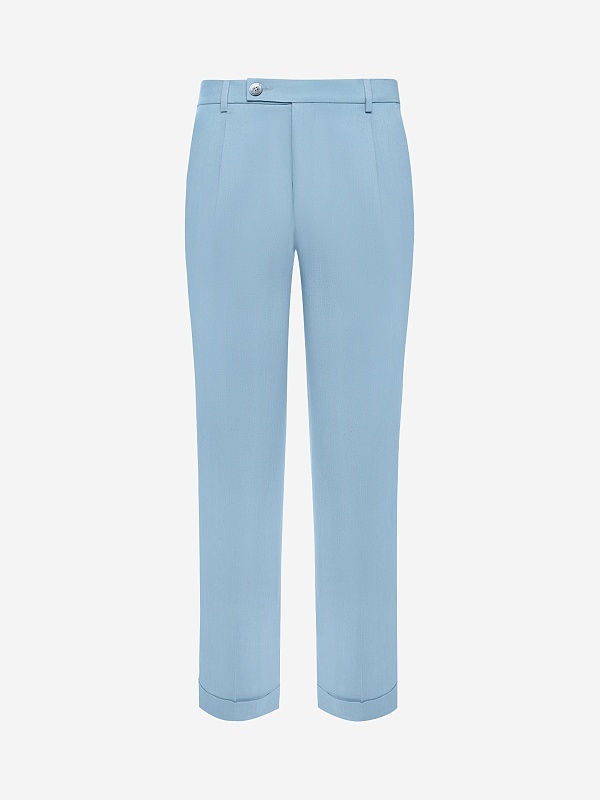 Брюки муж Fefe Napoli PTLMOLLACHAMBRAY-G101 SKY - 0