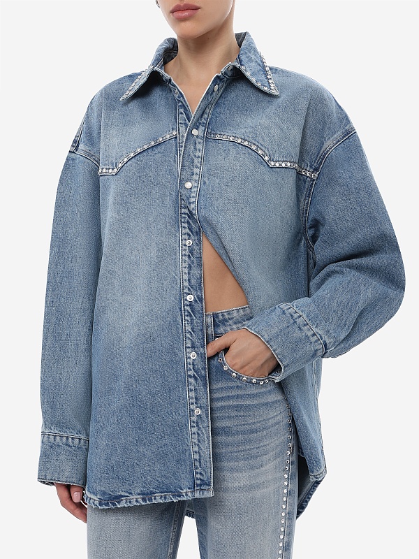 Рубашка жен Ksubi WSP26SH007 denim - 3