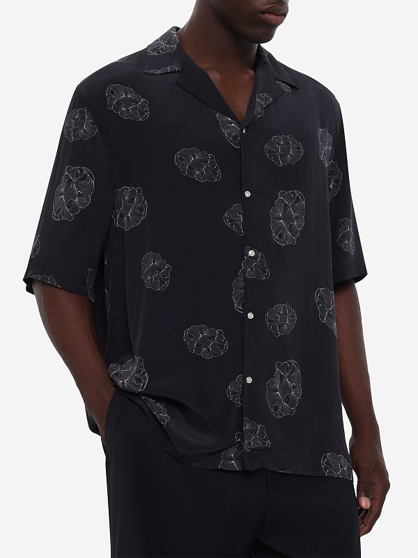 Рубашка муж Officine Generale S26MSHI031 BLACK/CREAM - 3