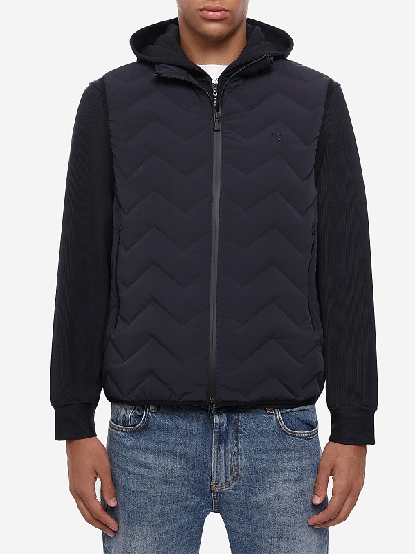 Жилет утепленный муж Emporio Armani EM004946 AF18499 UB118 ICONICO 0920 BLU NAVY EA - 4