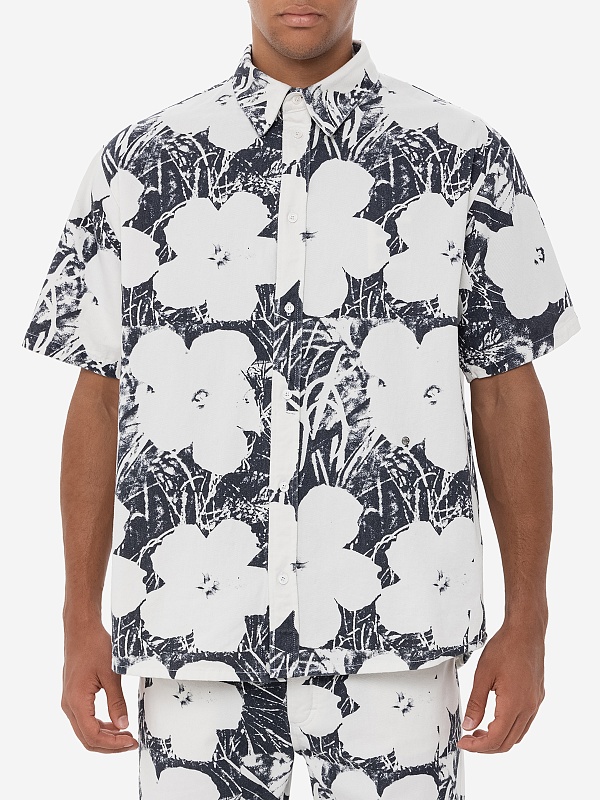 Рубашка муж Etudes Studio RELAXED SHIRT SS FLOWERS AOP Print - 3