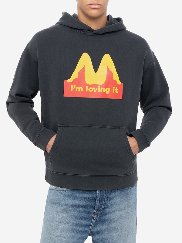 Худи муж Carne Bollente AW25H0102 Off-Black - 2