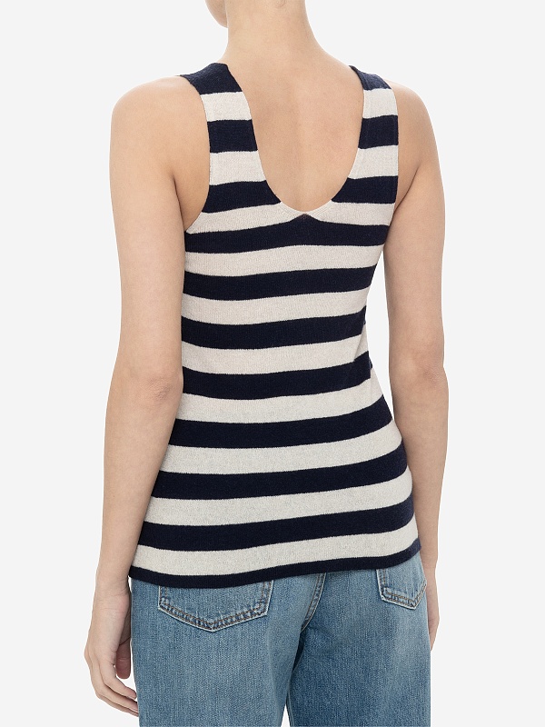 Топ жен Haikure HEW07076MC063PX T0543 STRIPES ECRU/NAVY - 4