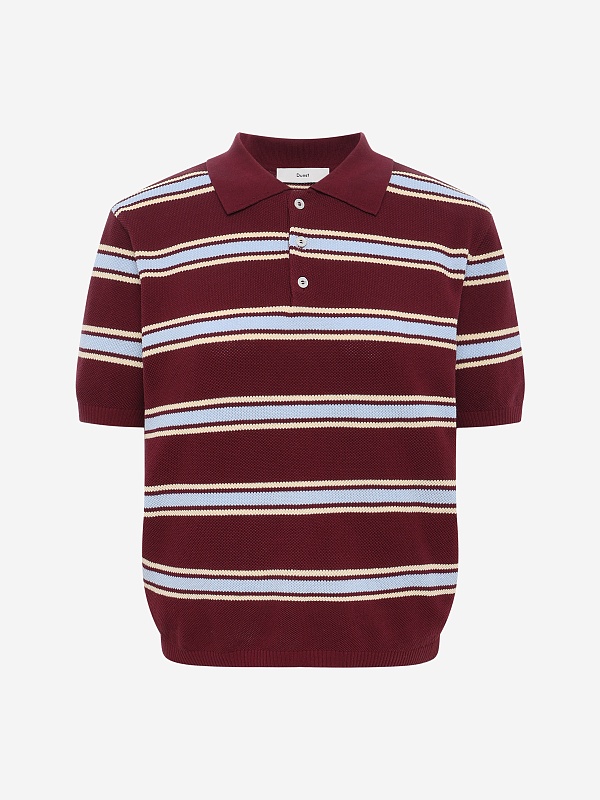 Поло жен DUNST UDSW6B122D2 BURGUNDY / SKY BLUE - 0