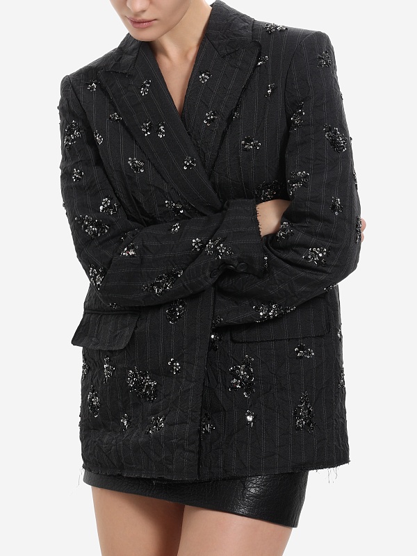 Жакет жен Simkhai 525-6122-CR CHARCOAL STRIPE - 3