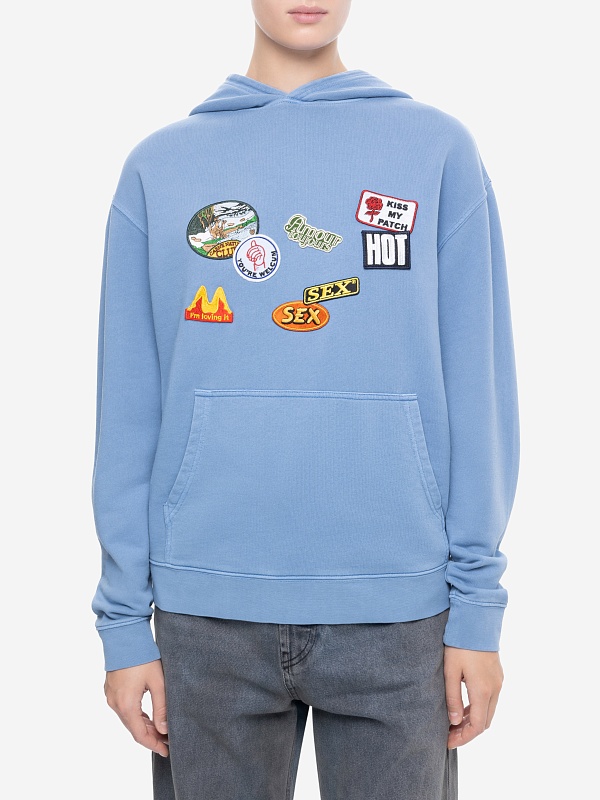 Худи муж Carne Bollente AW25H0101 Off-Blue - 3