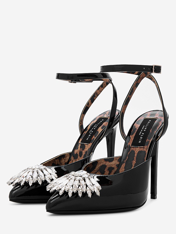 Босоножки (каблук) жен Philipp Plein SADS WSD0514 PLE077N 02 - 4
