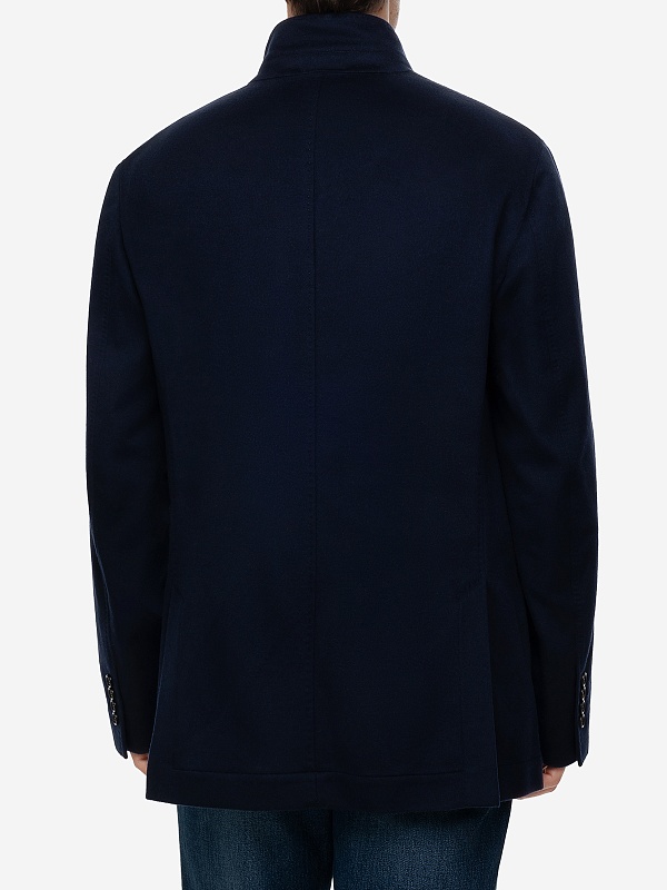 Полупальто муж Brunello Cucinelli MQ4116265 BLU - 3