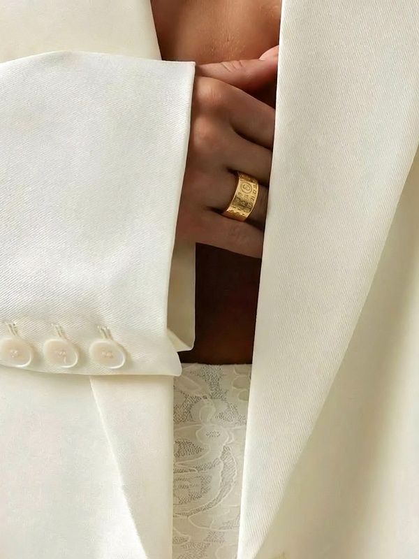 Кольцо жен MM6 SM6UQ0057 P6469 950 - 4