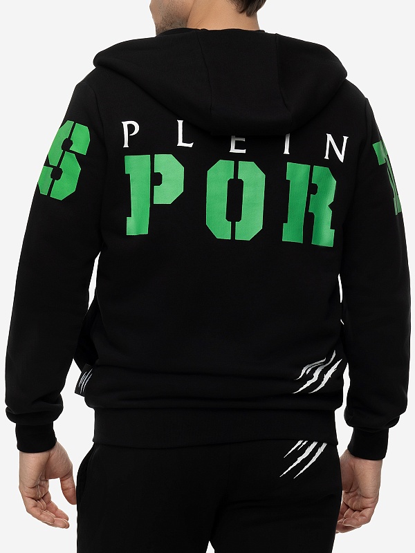 Костюм спортивный муж Philipp Plein Sport AACC MJJ0605 SJO001N 0227 black+green fluo - 3