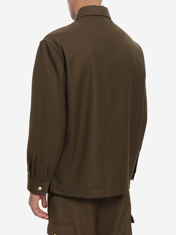 Рубашка муж Drôle de Monsieur I-SH178-PL144-KK KHAKI - 3