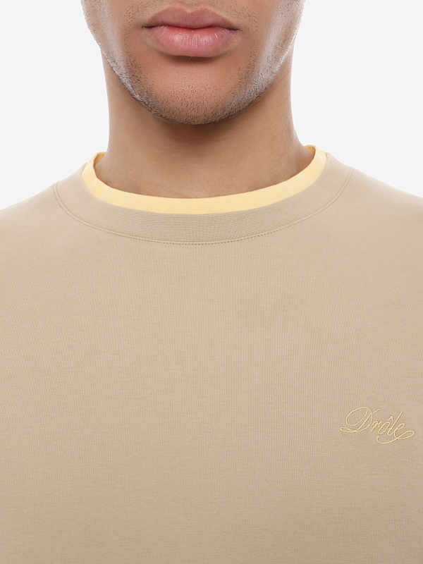 Футболка муж Drôle de Monsieur J-TS288-CO002-BG BEIGE - 5