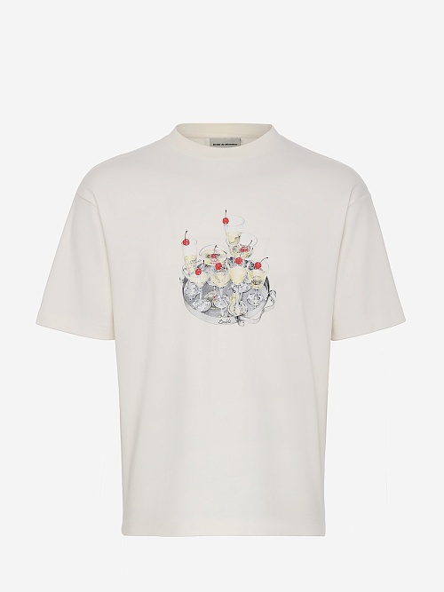 Футболка муж Drôle de Monsieur G-TS237-CO002-OW OFF WHITE - 0