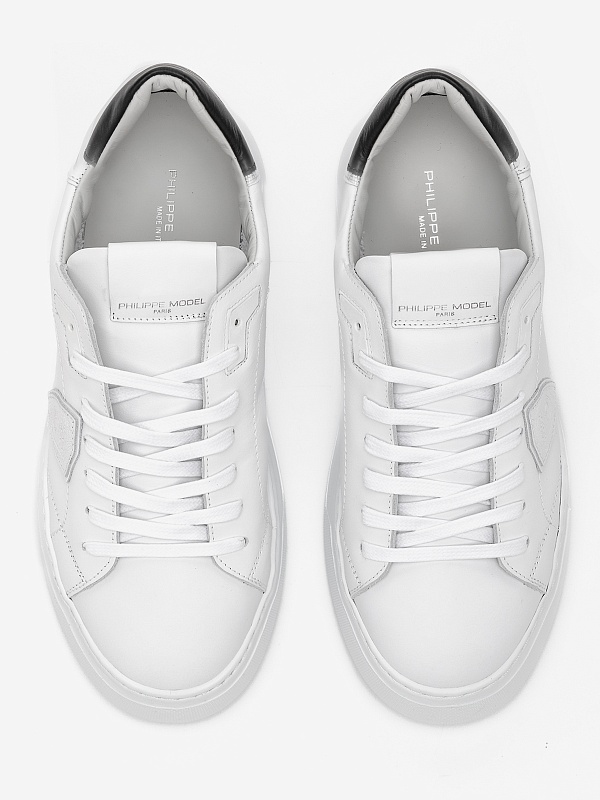 Полуботинки Philippe Model BTLD V010 TEMPLE LOW WOMAN VEAU_BLANC NOIR - 2
