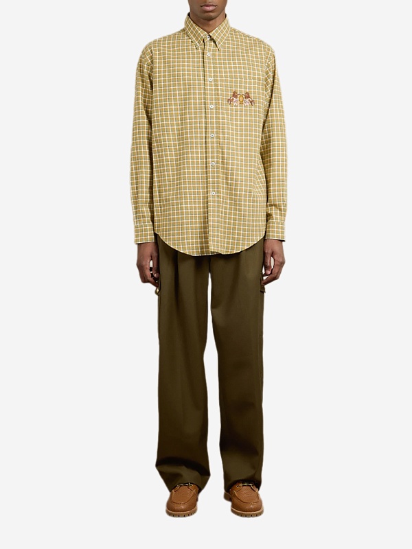 Рубашка муж Drôle de Monsieur I-SH237-CO227-KK KAKI - 2