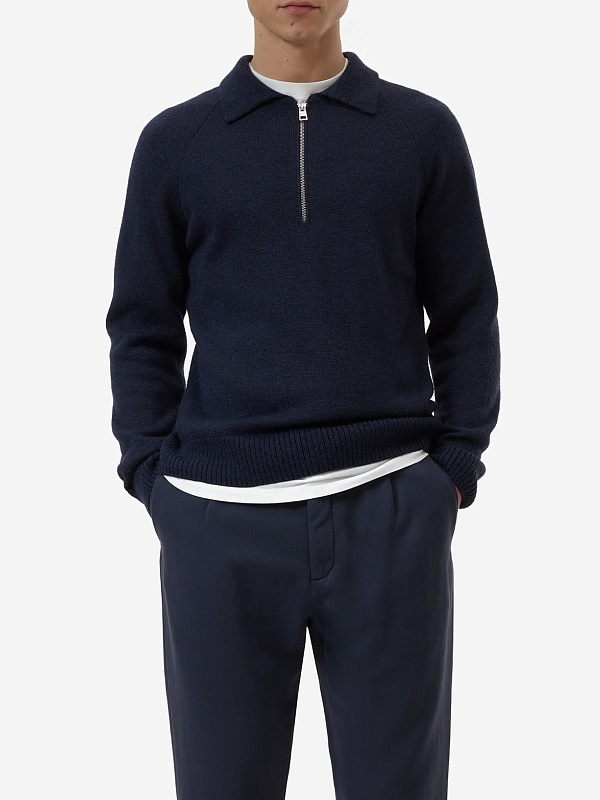 Поло с длинным рукавом муж Closed C86261-987-22 568 DARK NIGHT - 1