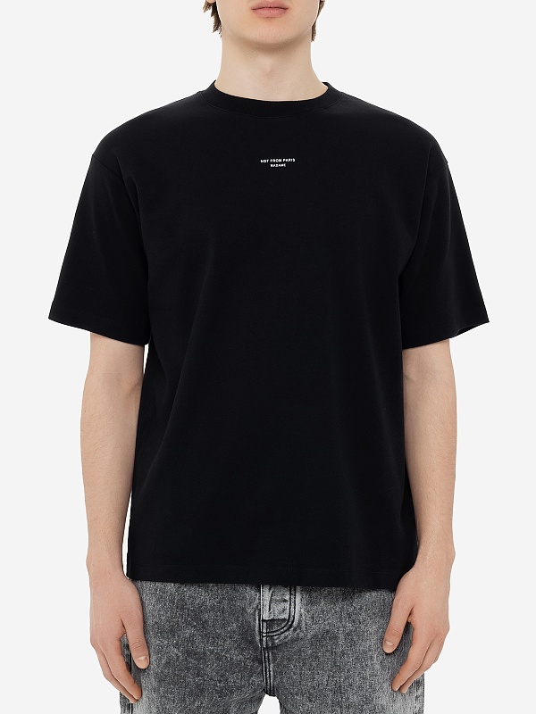 Футболка муж Drôle de Monsieur PERM-TS202-CO002-BL BLACK - 3