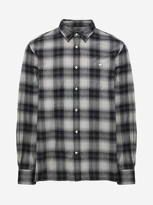 Рубашка муж Officine Generale W25MSHI007PRE SILVER GREY/BLACK SILVER - 0