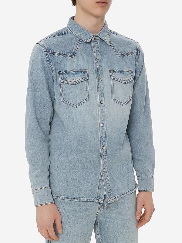 Рубашка муж Ksubi MEX24SH001 Denim - 3