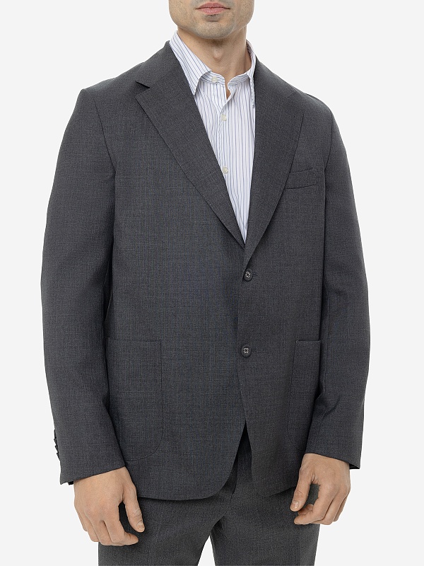Пиджак муж Officine Generale S24MTLG401PRE MID GREY - 3
