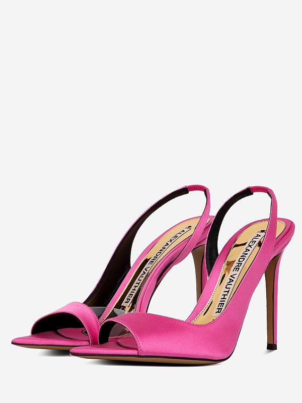 Босоножки (каблук) жен Alexandre Vauthier AVE4000-004 TRANSP/FUCHSIA - 4