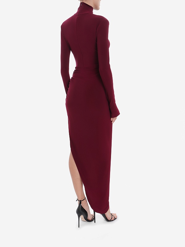 Платье жен Norma Kamali KK4253PLS93043 PLUM - 3