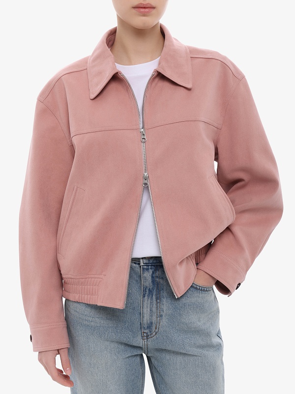 Бомбер жен DUNST UDJU6A107P1 SOFT PINK - 3