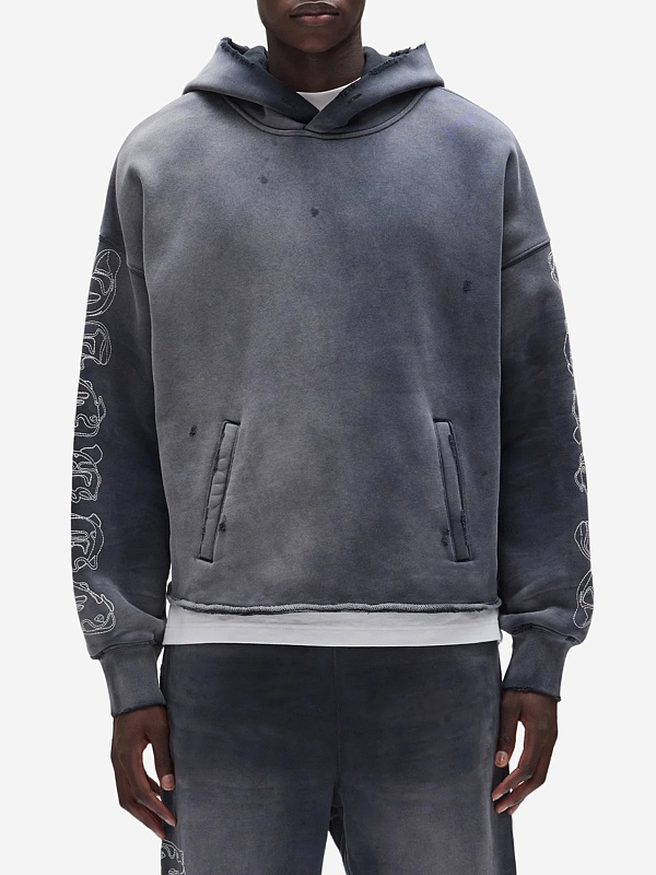 Худи муж PURPLE M4104-HFBG425 BLACK - 1