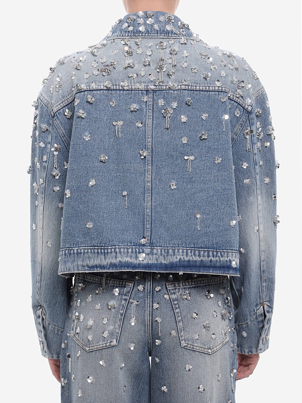 Куртка джинсовая жен Simkhai 126-6023-DN HOLLYWOOD - 4