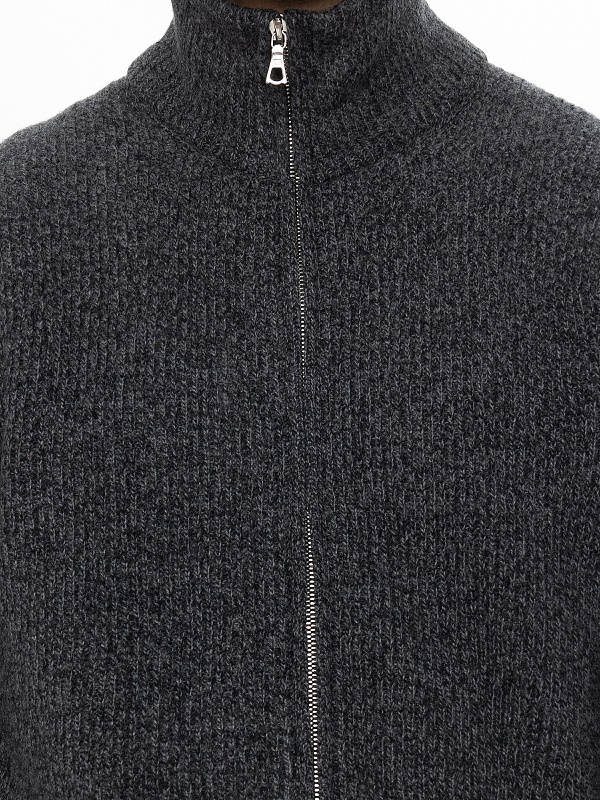 Кардиган муж Officine Generale W24MKNT303 BLACK/DARKGREY - 5