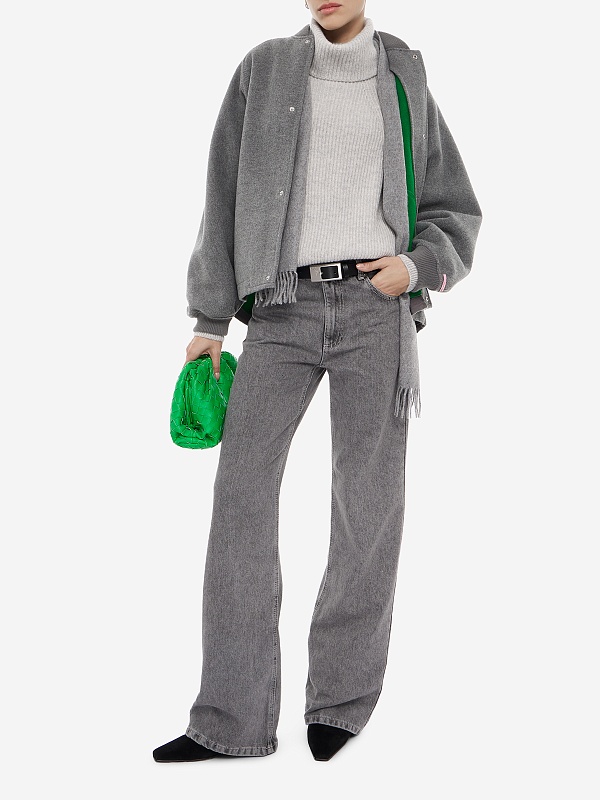 Бомбер жен MAX&CO 2626086043200 006 MELANGE GREY DOUBLE - 1