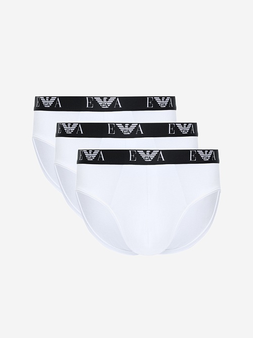 Набор (трусы 3 пары) муж Emporio Armani EM000258 AF14131 M0066 WHITE/WHITE/WHITE - 0
