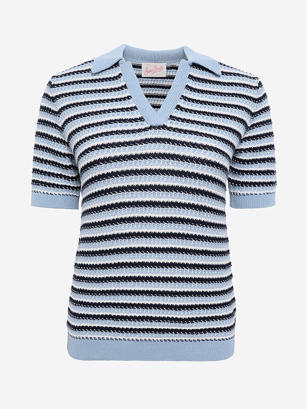 Поло жен MC2 Saint Barth CDY003 03773L STRIPES 3110 - 0
